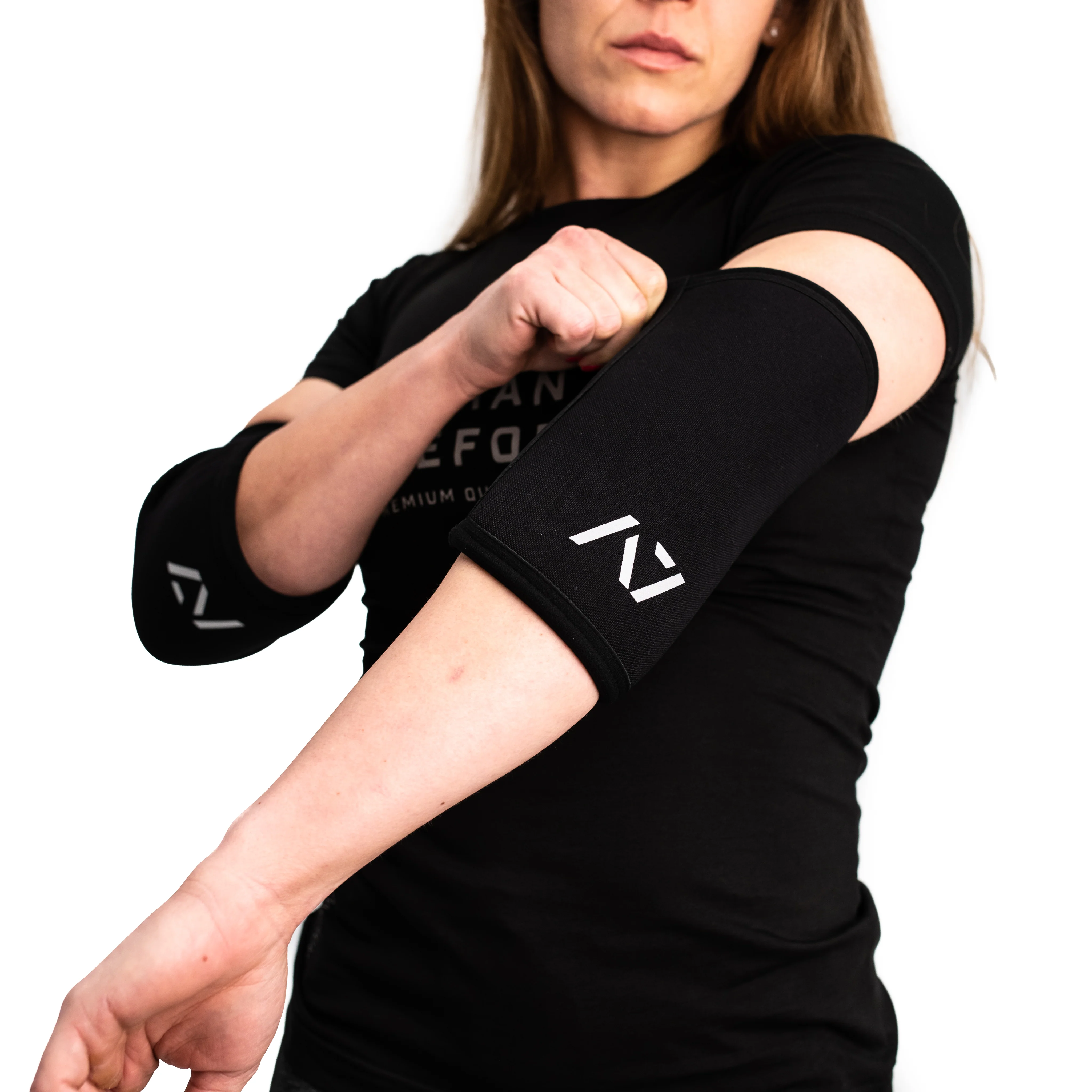 A7 7mm Elbow Sleeves - Black - Image 2
