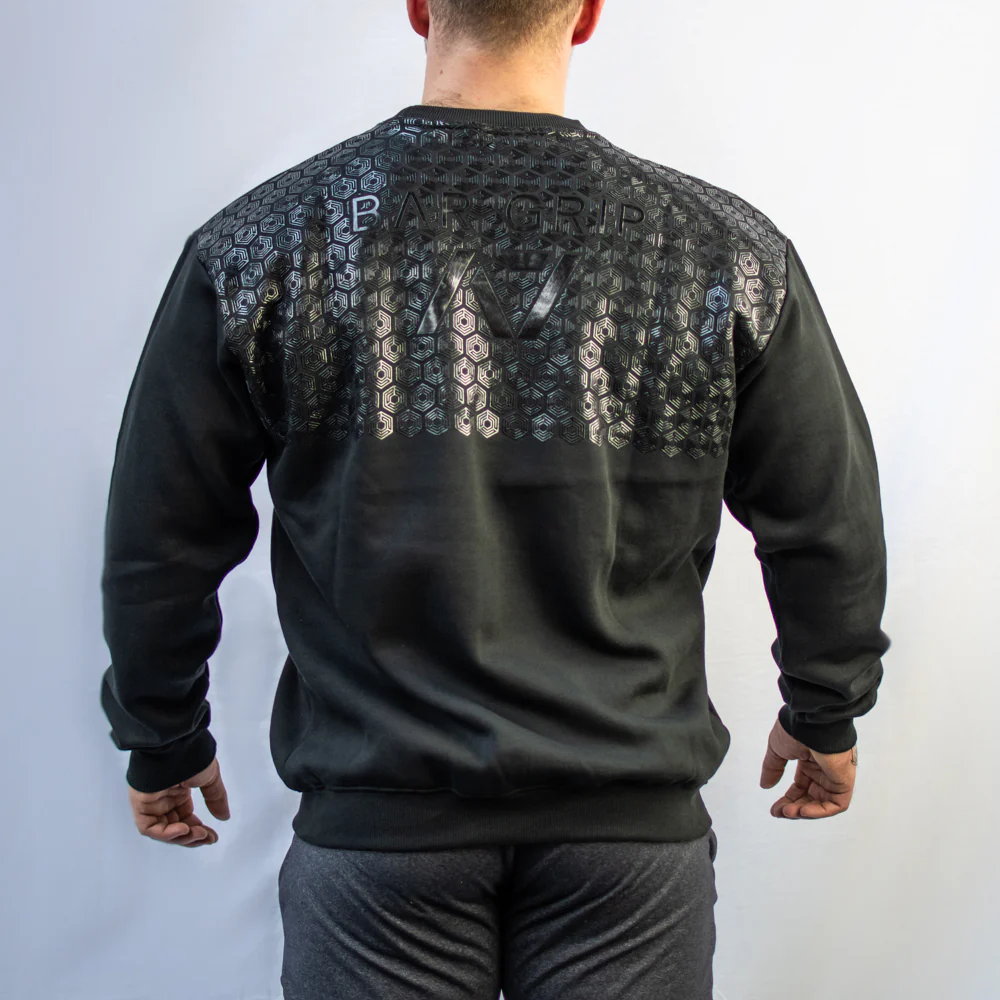 Classic Black Bar Grip Crew Neck - Image 4
