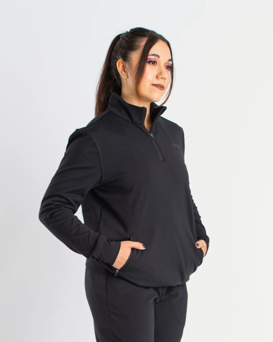 Cobra Quarter Zip Non Bar Grip Jacket - Stealth - Image 2