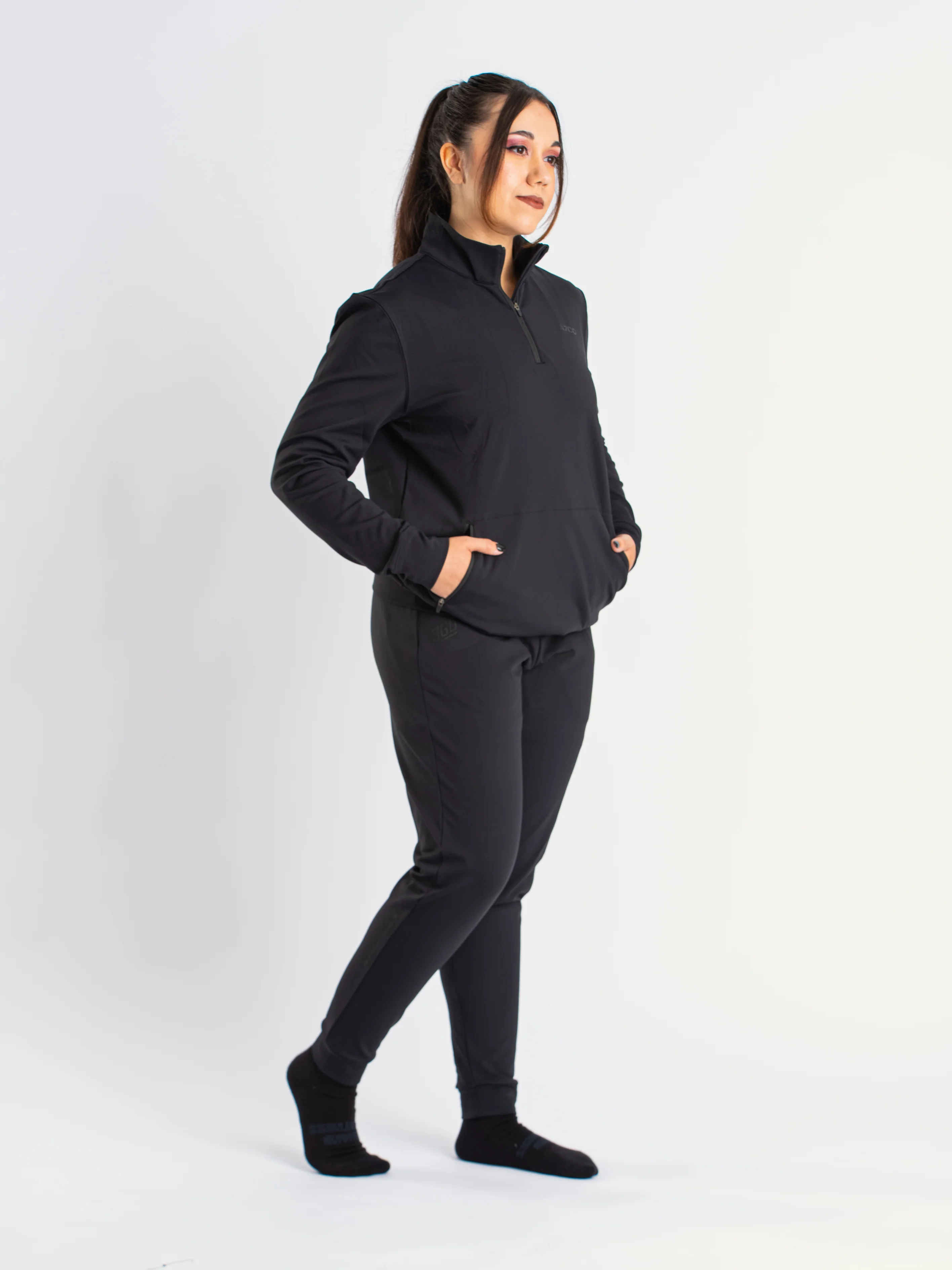 Cobra Quarter Zip Non Bar Grip Jacket - Stealth - Image 9