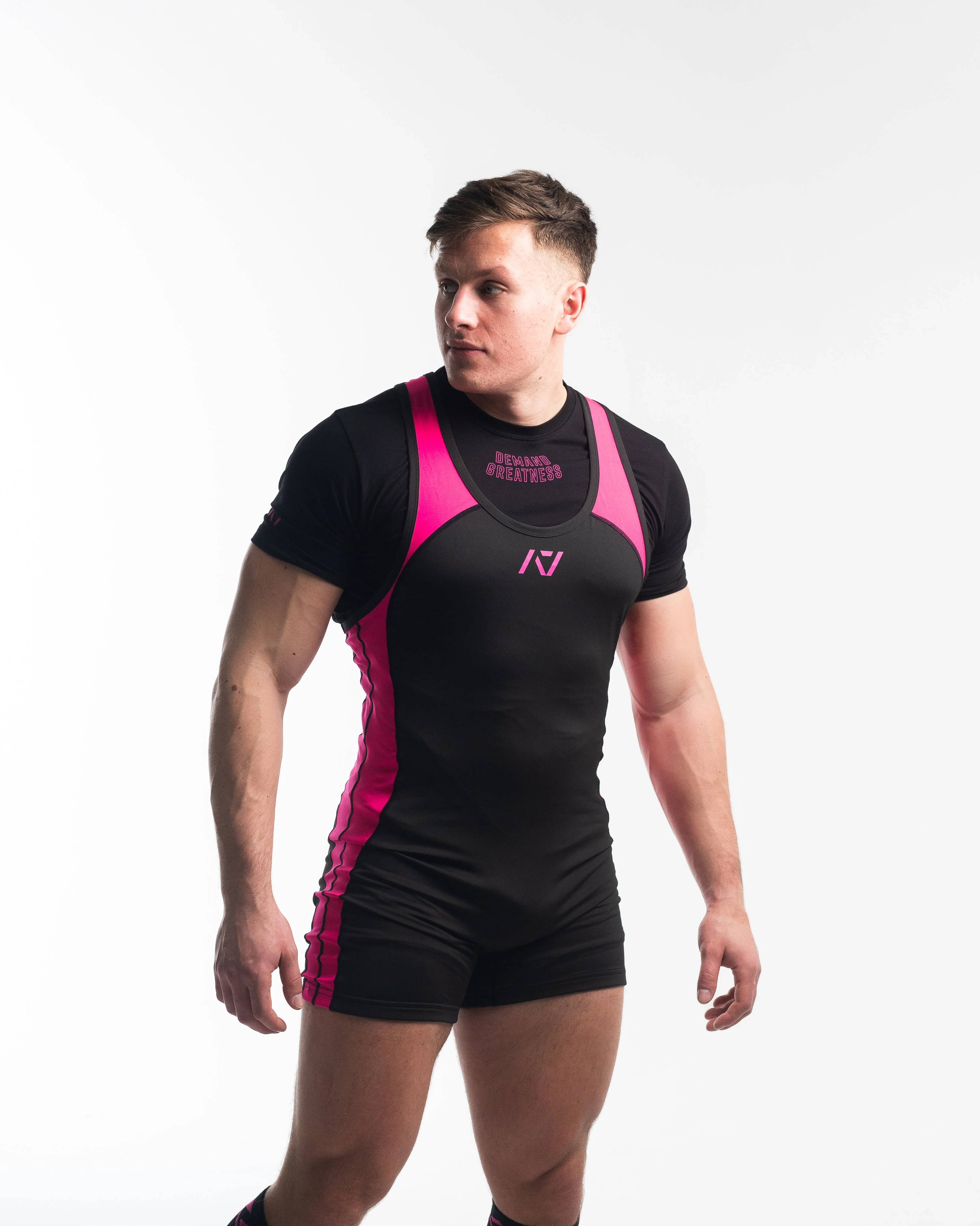 Luno Men's Singlet - IPF Approved - Flamingo