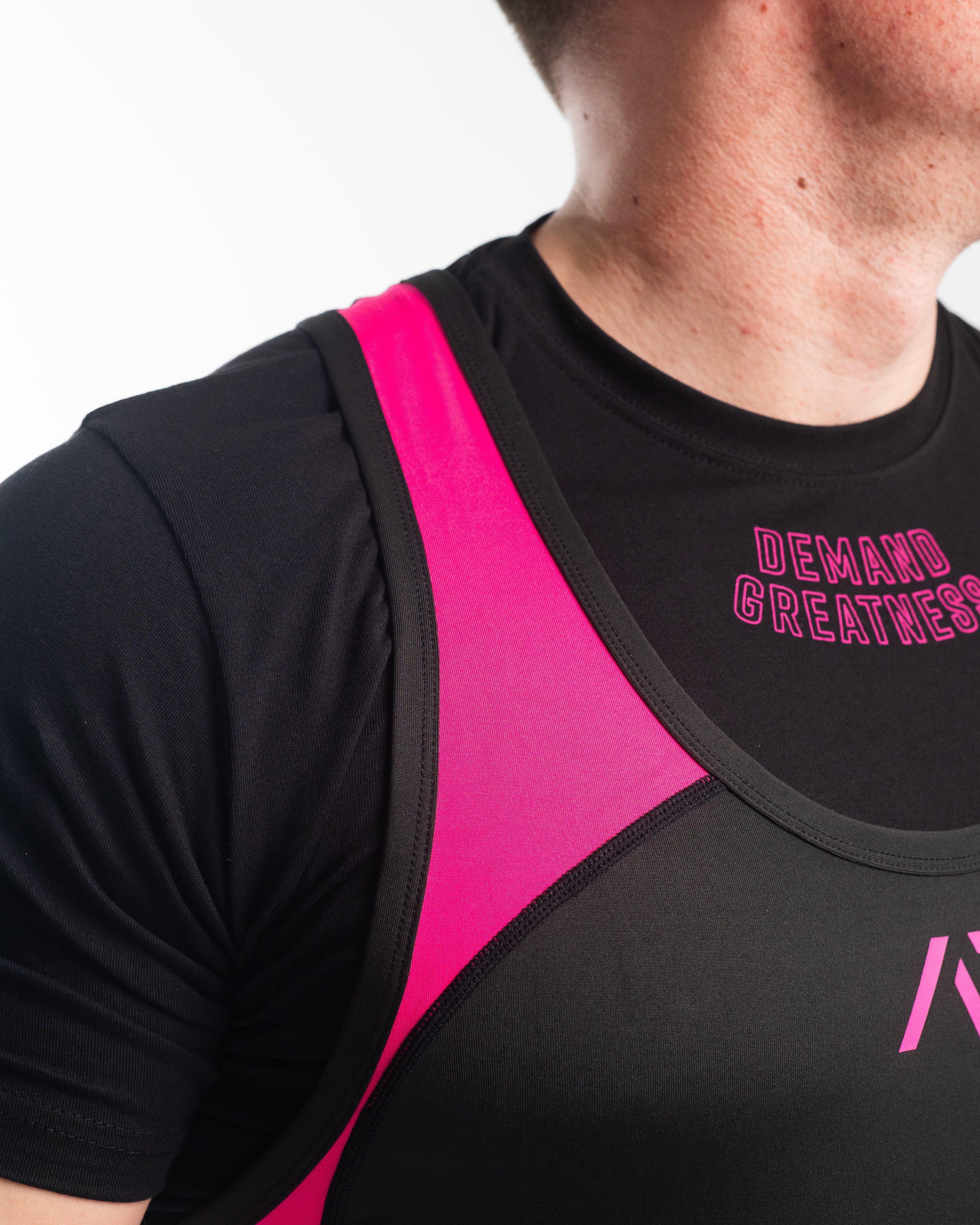 Luno Men's Singlet - IPF Approved - Flamingo - Image 5