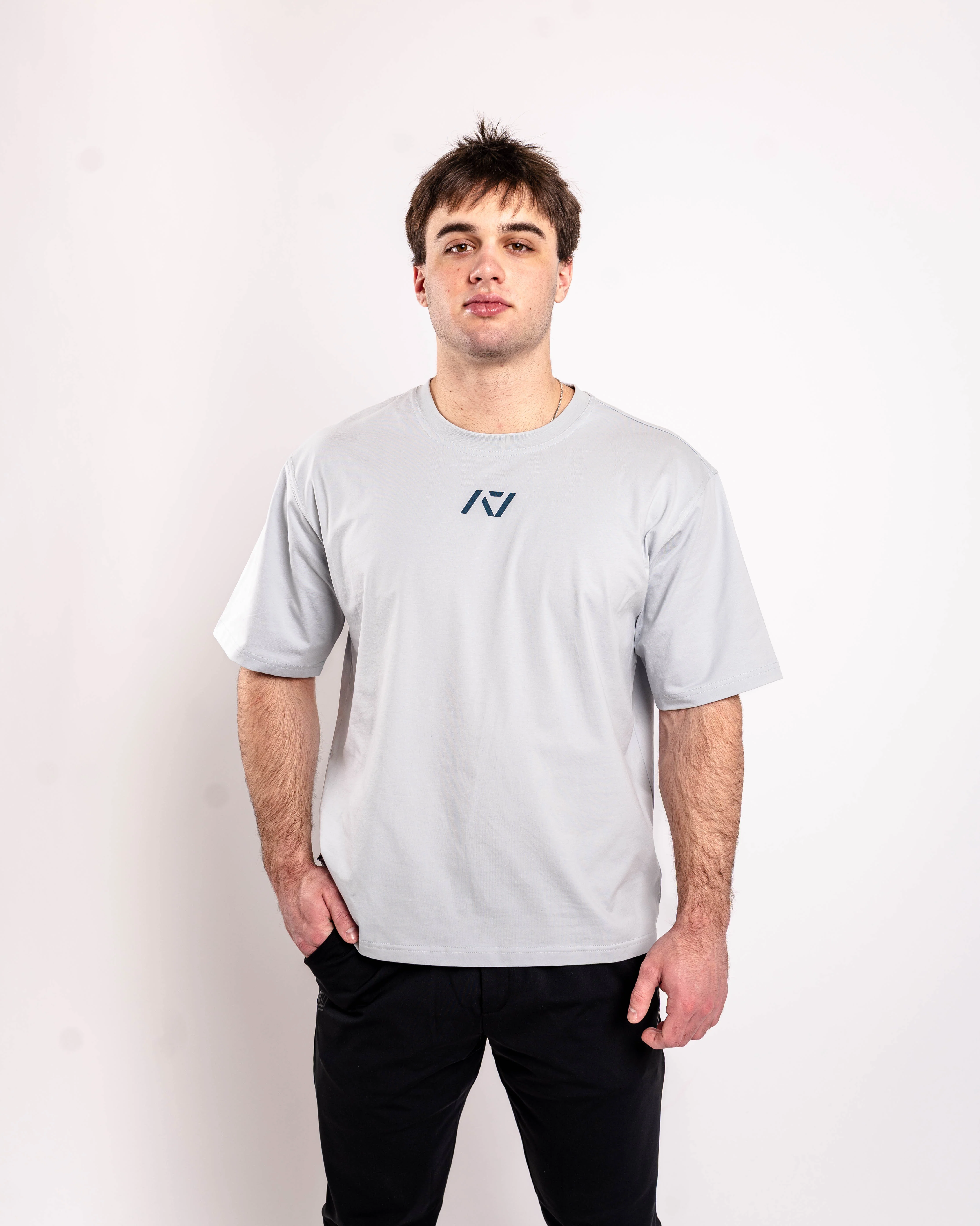 Orbit Over-Fit Unisex Non Bar Grip Shirt - Tides White - Image 3