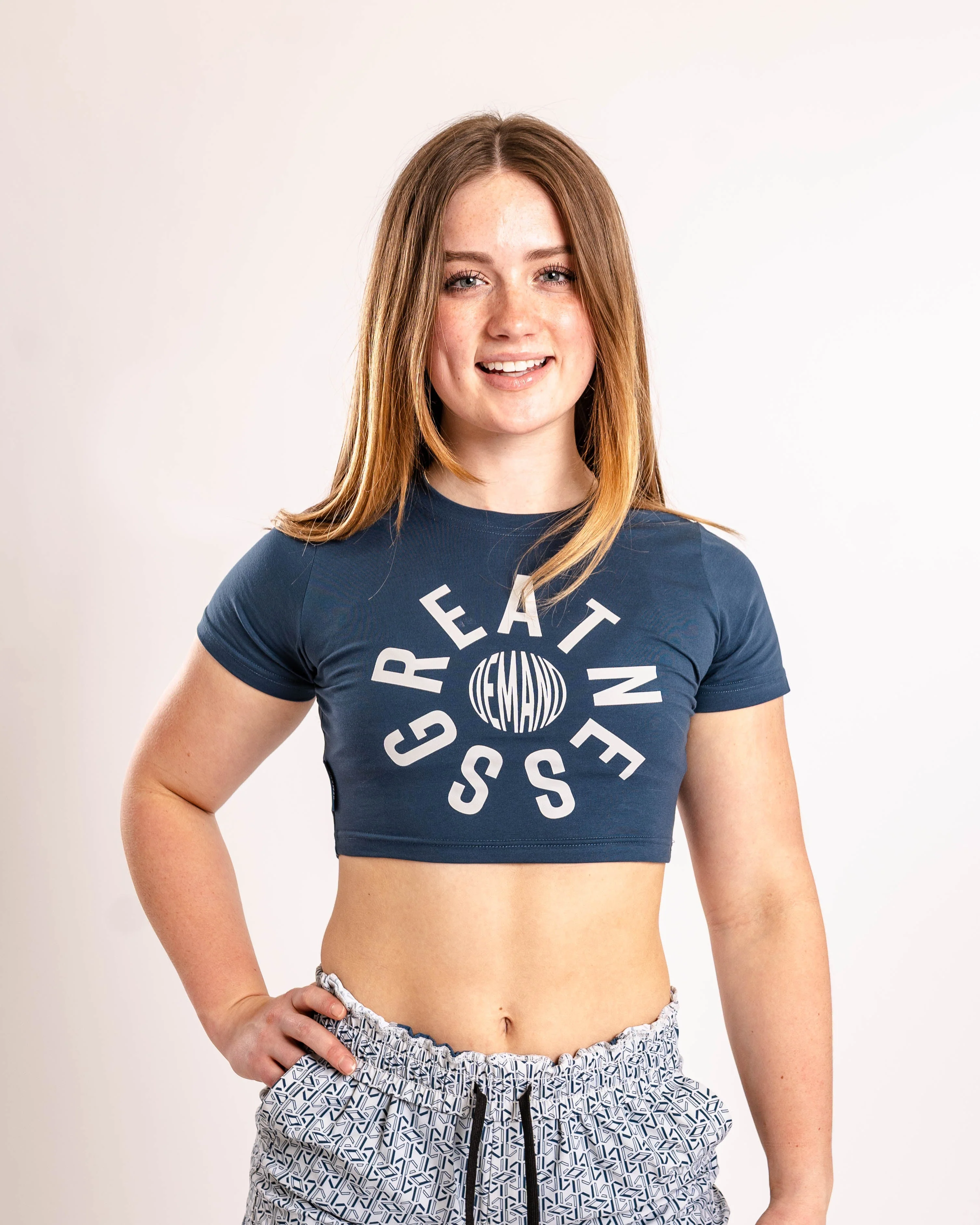 Orbit True-Fit Women's Bar Grip Crop - Tides Blue