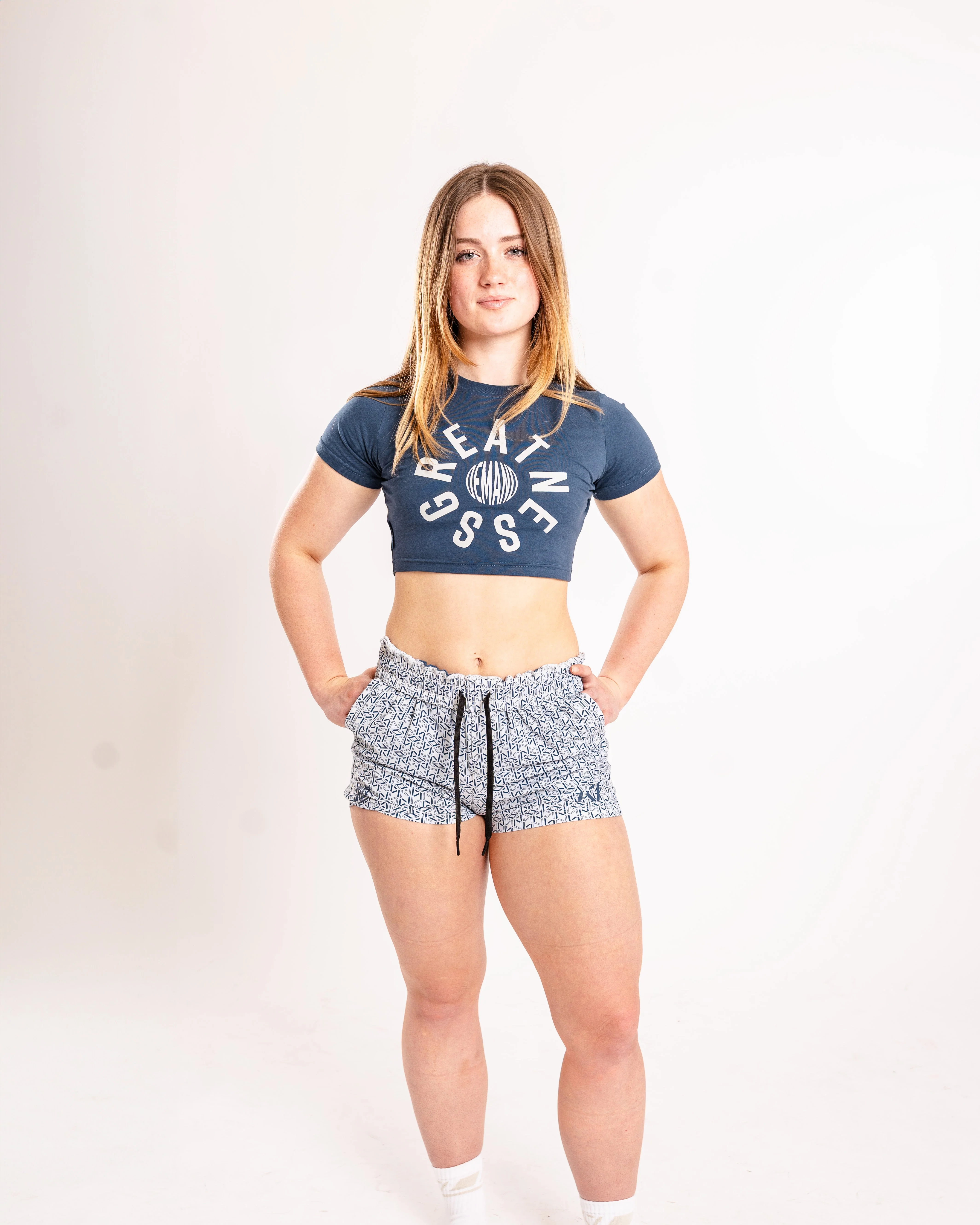 Orbit True-Fit Women's Bar Grip Crop - Tides Blue - Image 4