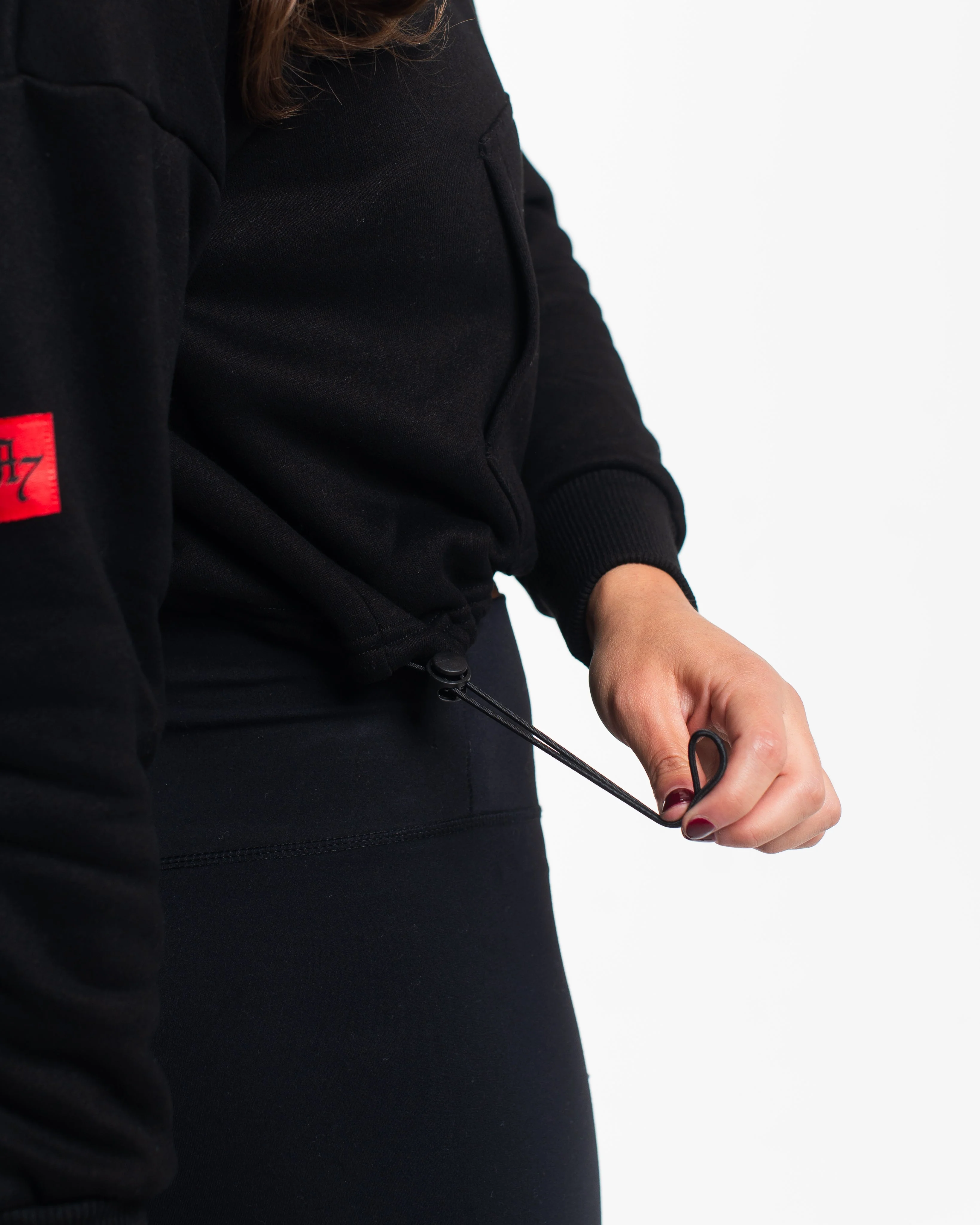 Script Cropped Quarter Zip - Stealth - Image 8