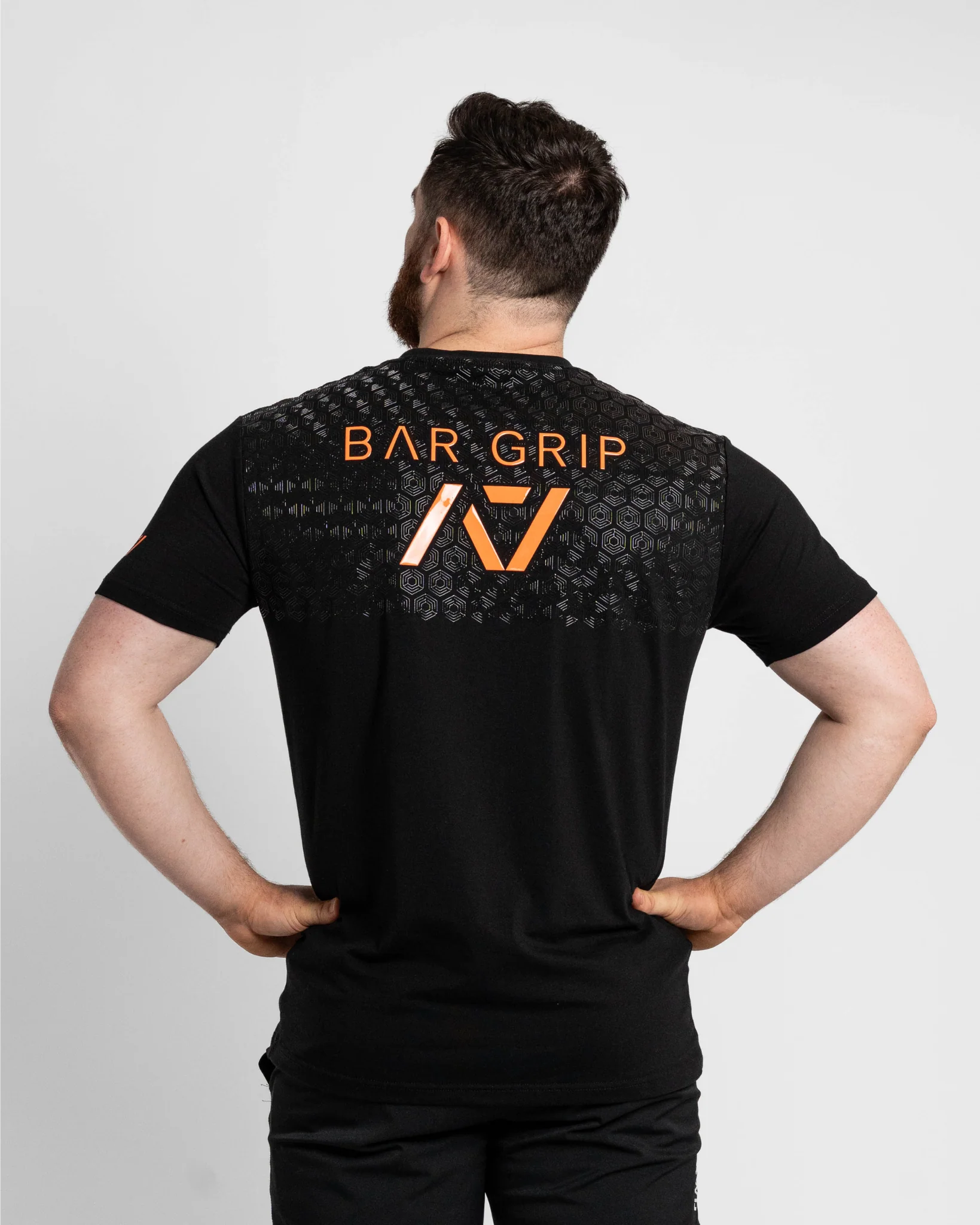 Stronger Than Before True-Fit Bar Grip Men's Shirt - Orange/Black - Image 2