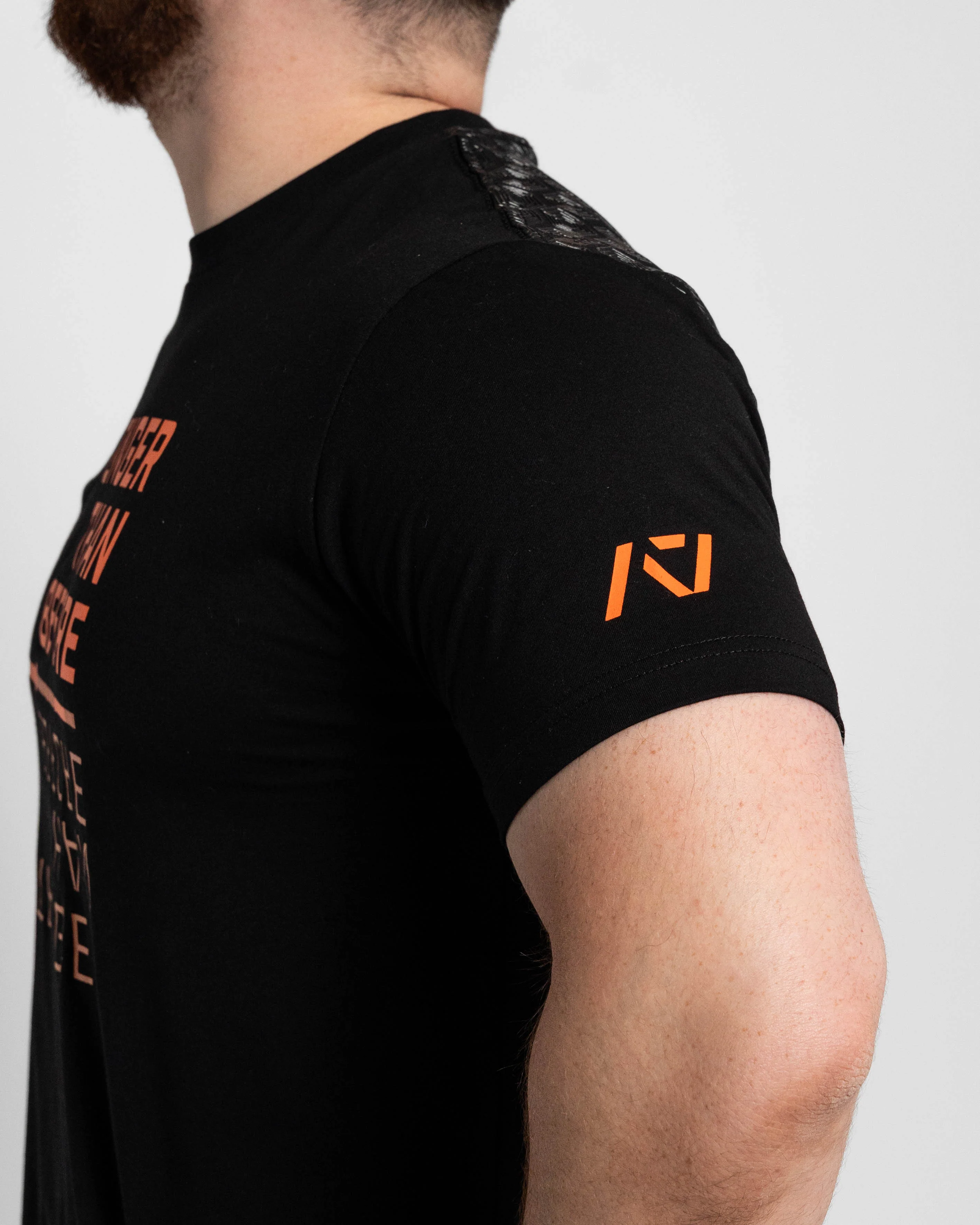 Stronger Than Before True-Fit Bar Grip Men's Shirt - Orange/Black - Image 4