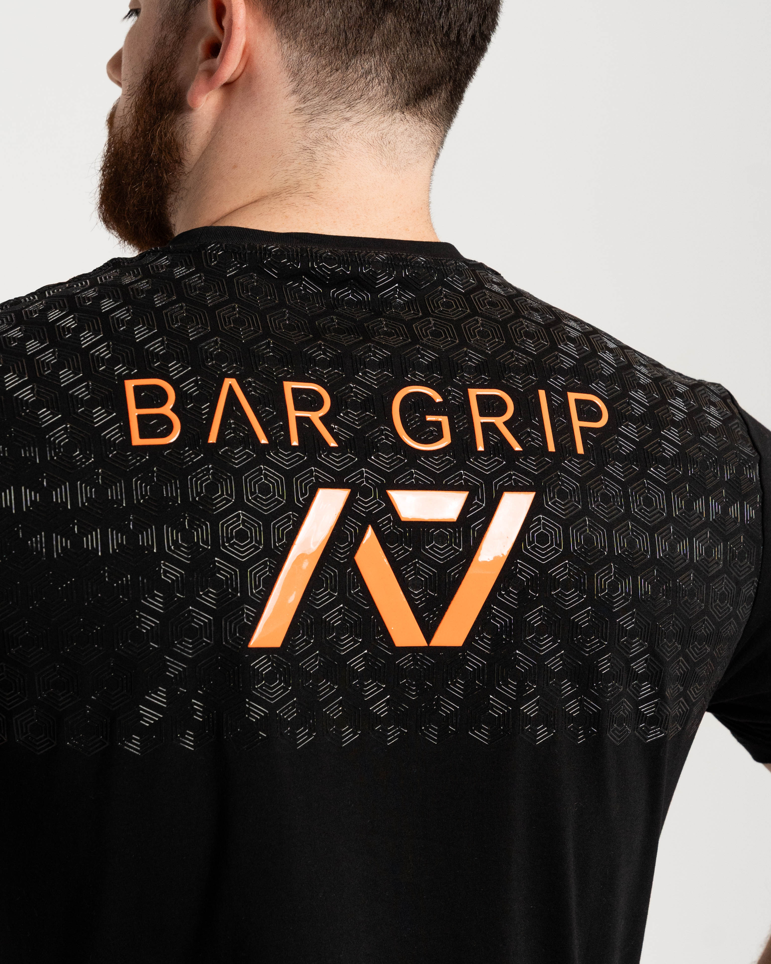 Stronger Than Before True-Fit Bar Grip Men's Shirt - Orange/Black - Image 6