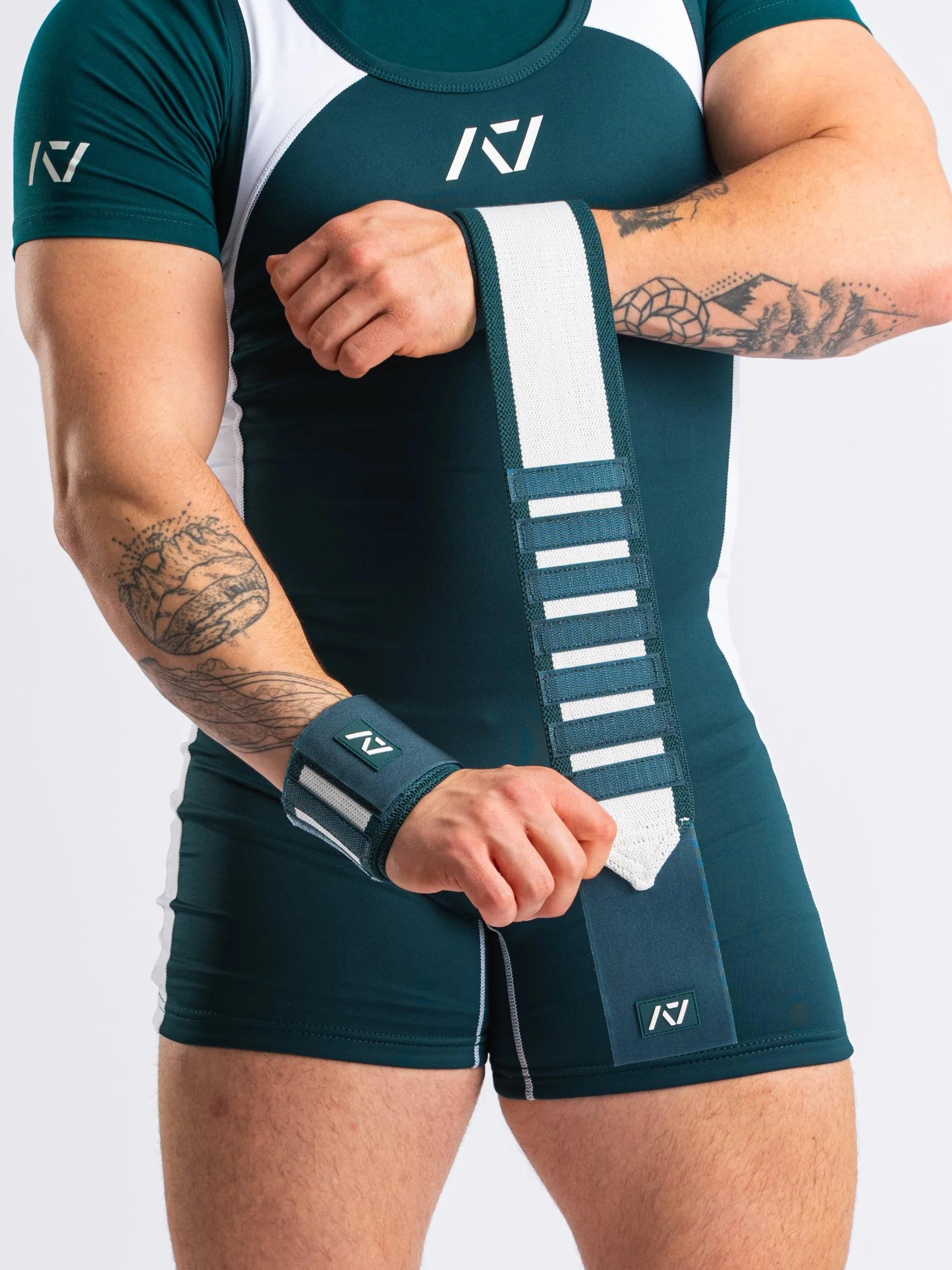 Zebra Wrist Wraps - IPF Approved - Emerald Forás